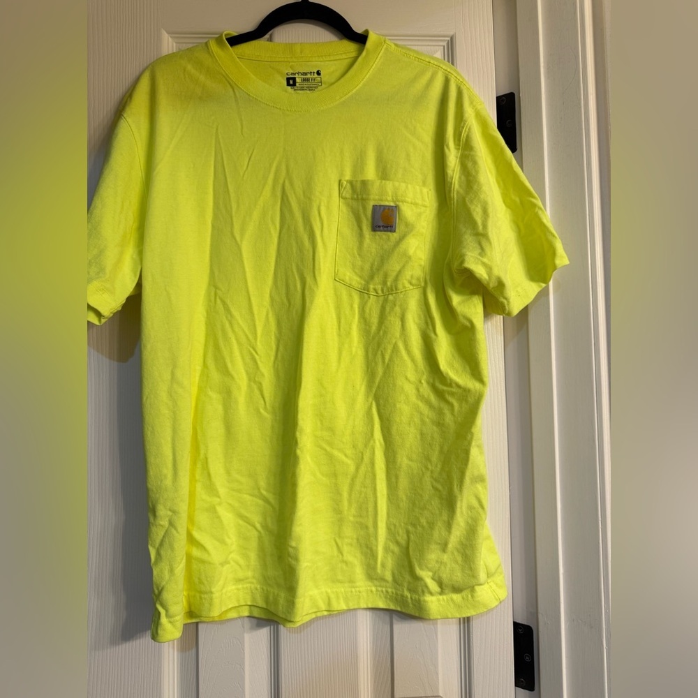 Carhartt Neon Yellow Loose Fit Tee M